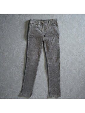 THEORY Women's Gray Corduroy Skinny Pants Size 2